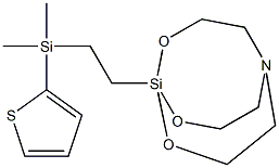 1-[2-[Dimethyl(2-thienyl)silyl]ethyl]-2,8,9-trioxa-5-aza-1-silabicyclo[3.3.3]undecane Struktur