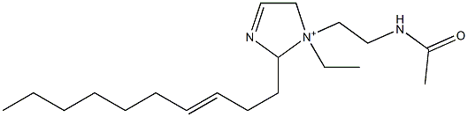 1-[2-(Acetylamino)ethyl]-2-(3-decenyl)-1-ethyl-3-imidazoline-1-ium Struktur