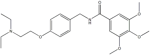 N-[4-[2-(Diethylamino)ethoxy]benzyl]-3,4,5-trimethoxybenzamide Struktur