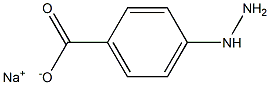 p-Hydrazinobenzoic acid sodium salt Struktur