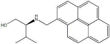 1-[[(1S)-1-Hydroxymethyl-2-methylpropyl]aminomethyl]pyrene Struktur