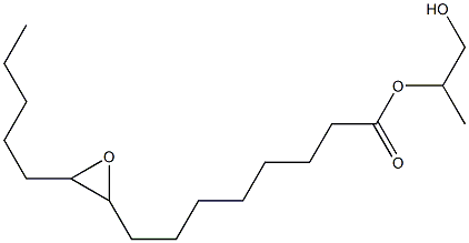 9,10-Epoxypentadecanoic acid 2-hydroxy-1-methylethyl ester Struktur