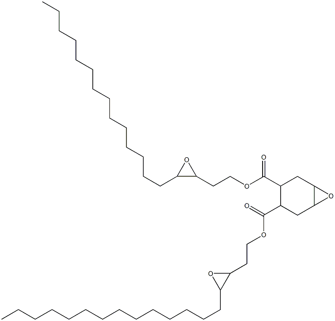 7-Oxabicyclo[4.1.0]heptane-3,4-dicarboxylic acid bis(3,4-epoxyoctadecan-1-yl) ester Struktur