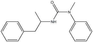 N-Phenyl-N-methyl-N'-(1-methyl-2-phenylethyl)urea Struktur