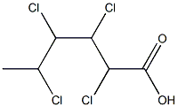 2,3,4,5-Tetrachlorohexanoic acid Struktur