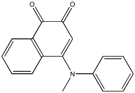 4-(Methylphenylamino)-1,2-naphthoquinone Struktur