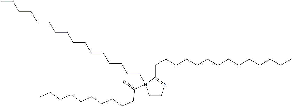 1-Hexadecyl-1-undecanoyl-2-tetradecyl-1H-imidazol-1-ium Struktur