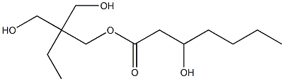 3-Hydroxyheptanoic acid 2,2-bis(hydroxymethyl)butyl ester Struktur