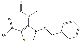 5-(N-Methylformylamino)-N2-benzyloxy-1H-imidazole-4-carboxamidine Struktur