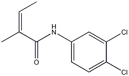 N-(3,4-Dichlorophenyl)(Z)-2-methyl-2-butenamide Struktur