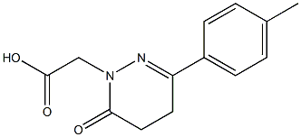 3-p-Tolyl-5,6-dihydro-6-oxopyridazine-1(4H)-acetic acid Struktur