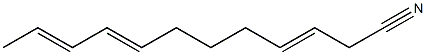 3,8,10-Dodecatrienenitrile Struktur