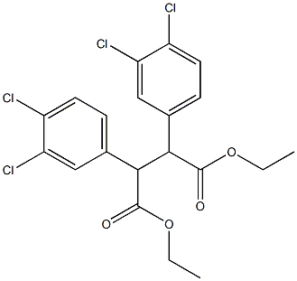 2,3-Bis(3,4-dichlorophenyl)succinic acid diethyl ester Struktur