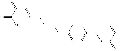 Thiomethacrylic acid S-[2-[4-(methacryloylthiomethyl)benzylthio]ethyl] ester Struktur