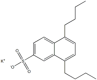 5,8-Dibutyl-2-naphthalenesulfonic acid potassium salt Struktur