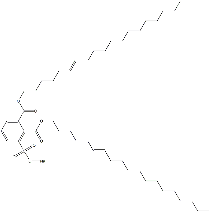 3-(Sodiosulfo)phthalic acid di(6-nonadecenyl) ester Struktur