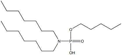 N,N-Diheptylamidophosphoric acid hydrogen pentyl ester Struktur