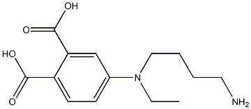 4-[N-(4-Aminobutyl)-N-ethylamino]phthalic acid Struktur