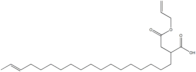 2-(16-Octadecenyl)succinic acid 1-hydrogen 4-allyl ester Struktur