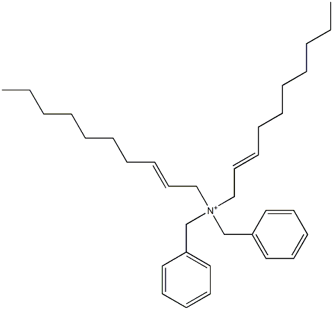 Di(2-decenyl)dibenzylaminium Struktur