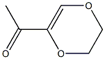 5-Acetyl-2,3-dihydro-1,4-dioxin Struktur