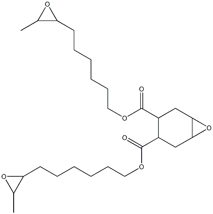 7-Oxabicyclo[4.1.0]heptane-3,4-dicarboxylic acid bis(7,8-epoxynonan-1-yl) ester Struktur