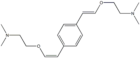 1,4-Bis[(Z)-2-[2-(dimethylamino)ethoxy]vinyl]benzene Struktur