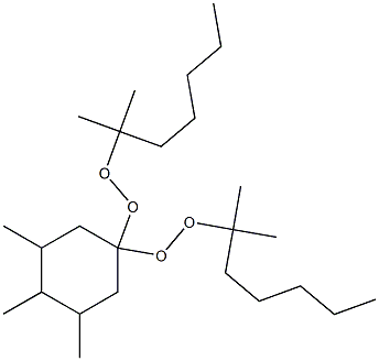 3,4,5-Trimethyl-1,1-bis(1,1-dimethylhexylperoxy)cyclohexane Struktur