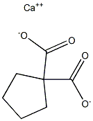 1,1-Cyclopentanedicarboxylic acid calcium salt Struktur