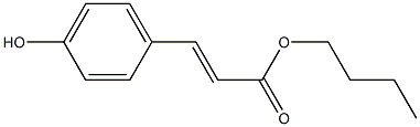 p-Hydroxycinnamic acid butyl ester Struktur