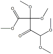 2,2,4,4-Tetramethoxy-3-oxobutanoic acid methyl ester Struktur