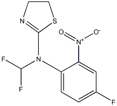 2-(2-Nitro-4-trifluoromethylphenylamino)-2-thiazoline Struktur