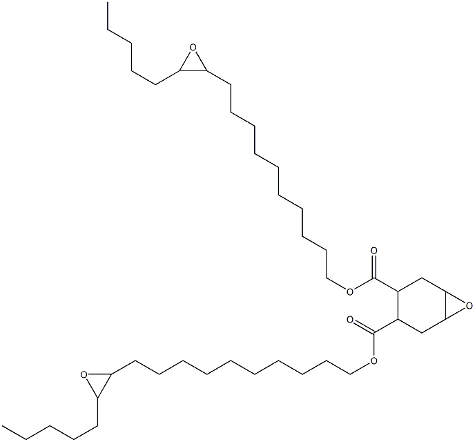 7-Oxabicyclo[4.1.0]heptane-3,4-dicarboxylic acid bis(11,12-epoxyheptadecan-1-yl) ester Struktur