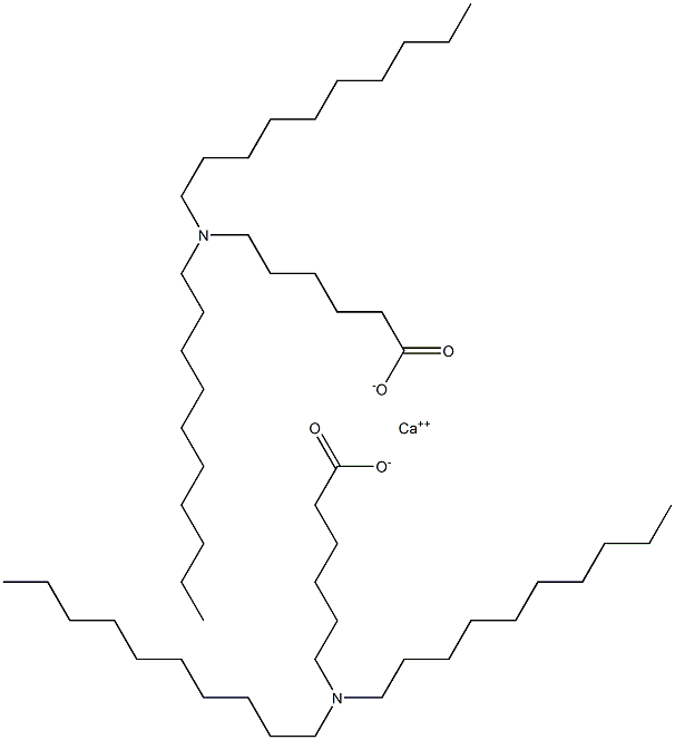 Bis[6-(didecylamino)hexanoic acid]calcium salt Struktur