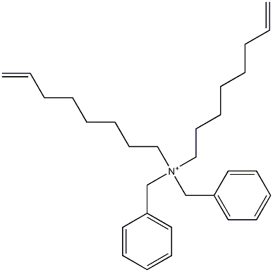 Di(7-octenyl)dibenzylaminium Struktur