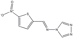 2-[(4H-1,2,4-Triazol-4-yl)iminomethyl]-5-nitrothiophene Struktur