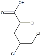 2,4,5-Trichlorovaleric acid Struktur