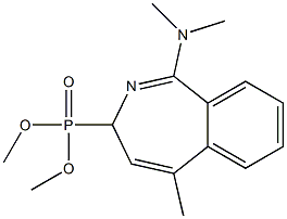 [1-(Dimethylamino)-5-methyl-3H-2-benzazepin-3-yl]phosphonic acid dimethyl ester Struktur