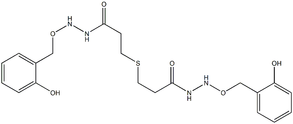 3,3'-Thiodi(propionic acid N'-salicyloyl hydrazide) Struktur