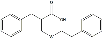 2-Benzyl-3-[(phenethyl)thio]propionic acid Struktur