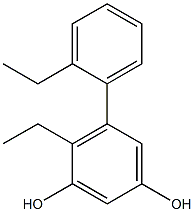 5-(2-Ethylphenyl)-4-ethylbenzene-1,3-diol Struktur