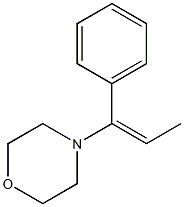 4-[(E)-1-Phenyl-1-propenyl]morpholine Struktur