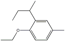 1-Ethoxy-4-methyl-2-sec-butylbenzene Struktur