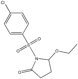 5-Ethoxy-1-[[4-chlorophenyl]sulfonyl]pyrrolidin-2-one Struktur