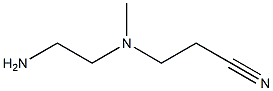 3-[Methyl(2-aminoethyl)amino]propiononitrile Struktur