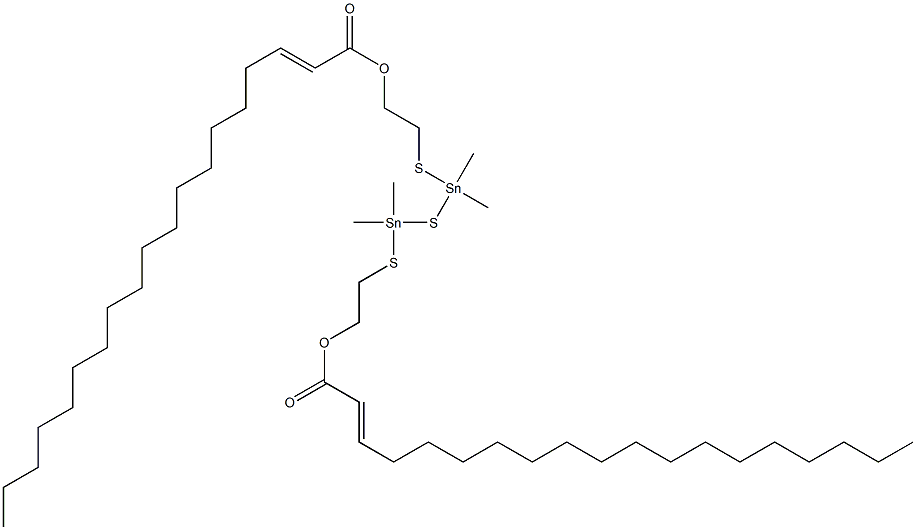 Bis[dimethyl[[2-(1-octadecenylcarbonyloxy)ethyl]thio]stannyl] sulfide Struktur