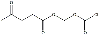 Chlorocarbonic acid (4-oxopentanoyl)oxymethyl ester Struktur