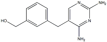 2,4-Diamino-5-[3-hydroxymethylbenzyl]pyrimidine Struktur