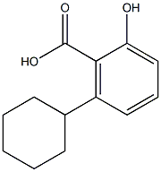 6-Cyclohexylsalicylic acid Struktur