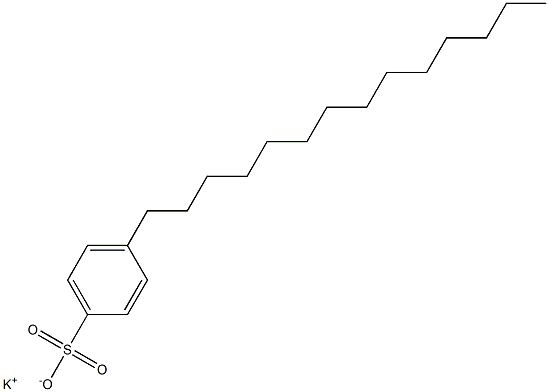 4-Tetradecylbenzenesulfonic acid potassium salt Struktur